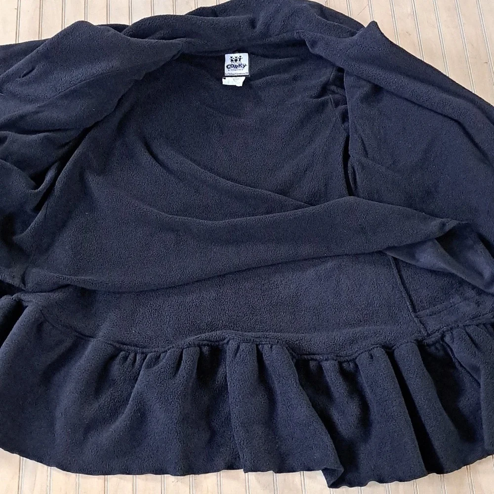 Corky & Company Fun and Functional Outter Girly Fleece A-Line Ruffles Coat